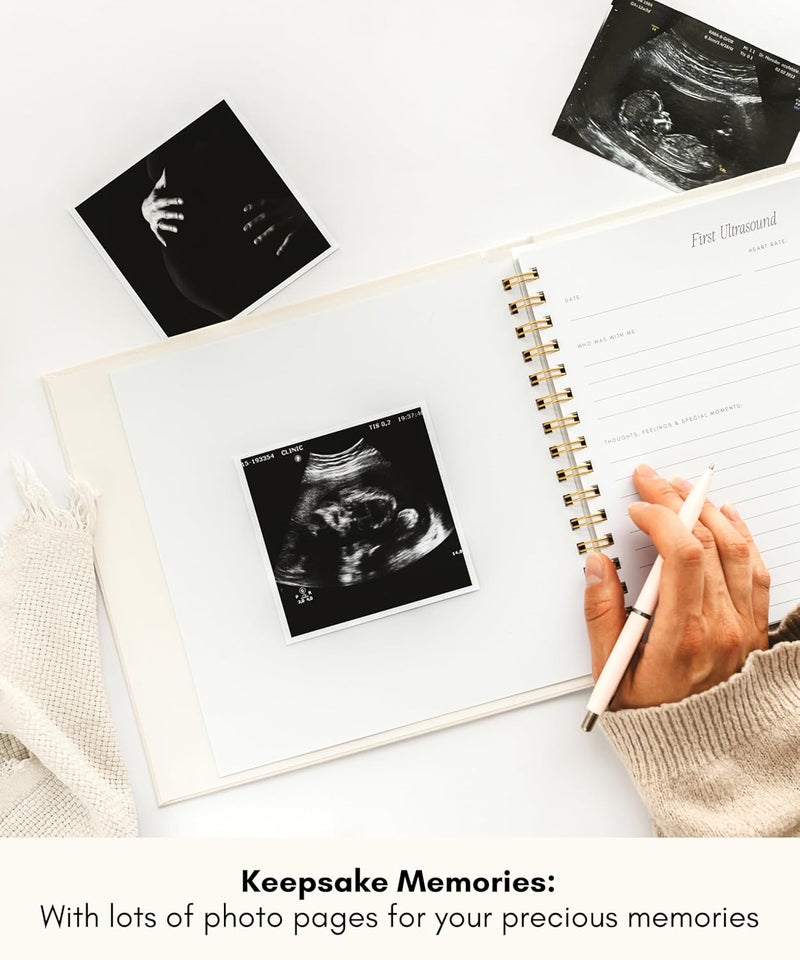 Lamare Pregnancy Journal for First Time Moms – Pregnancy Planner, Sonogram Photo Album & Pregnancy Scrapbook for Expecting Moms – First Time Mom Gift, Pregnancy Must-Have - Image 3